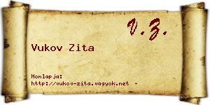 Vukov Zita névjegykártya